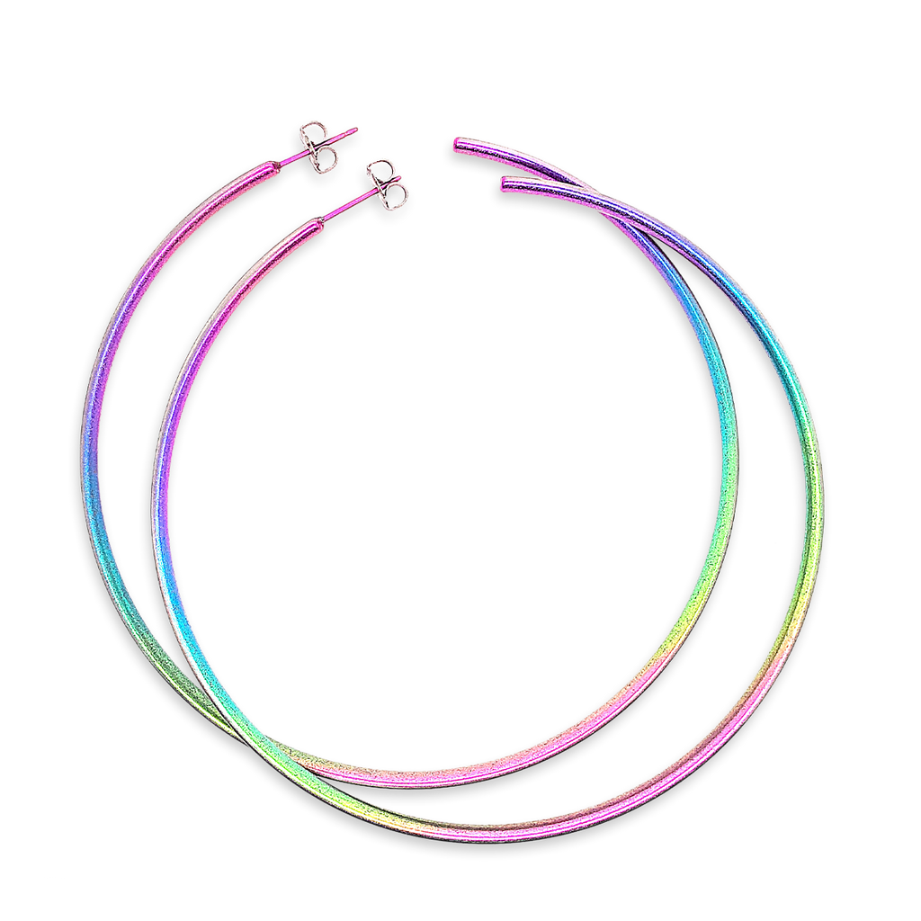 Subtle Hoops Extra Large Hoops – Ti2 Titanium