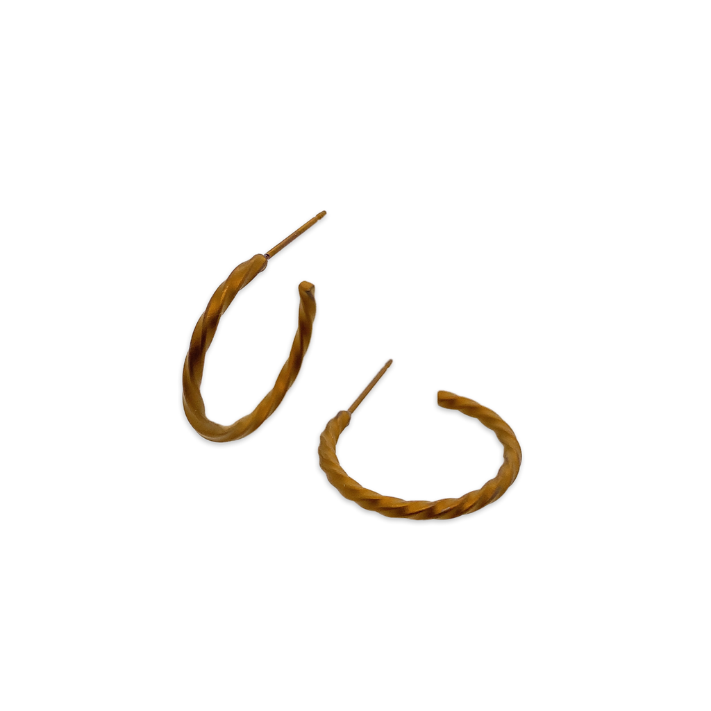 Small 2mm Twisted Hoops