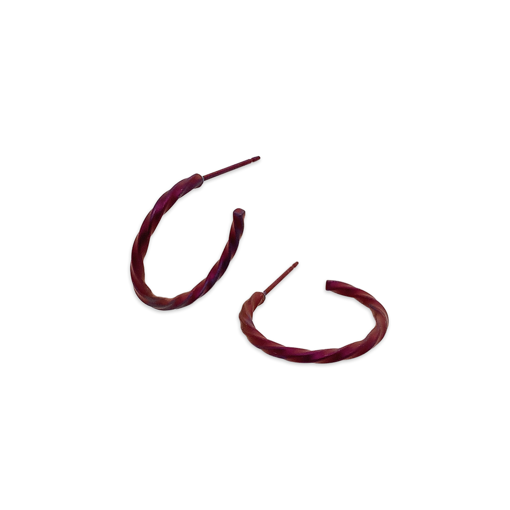 Small 2mm Twisted Hoops