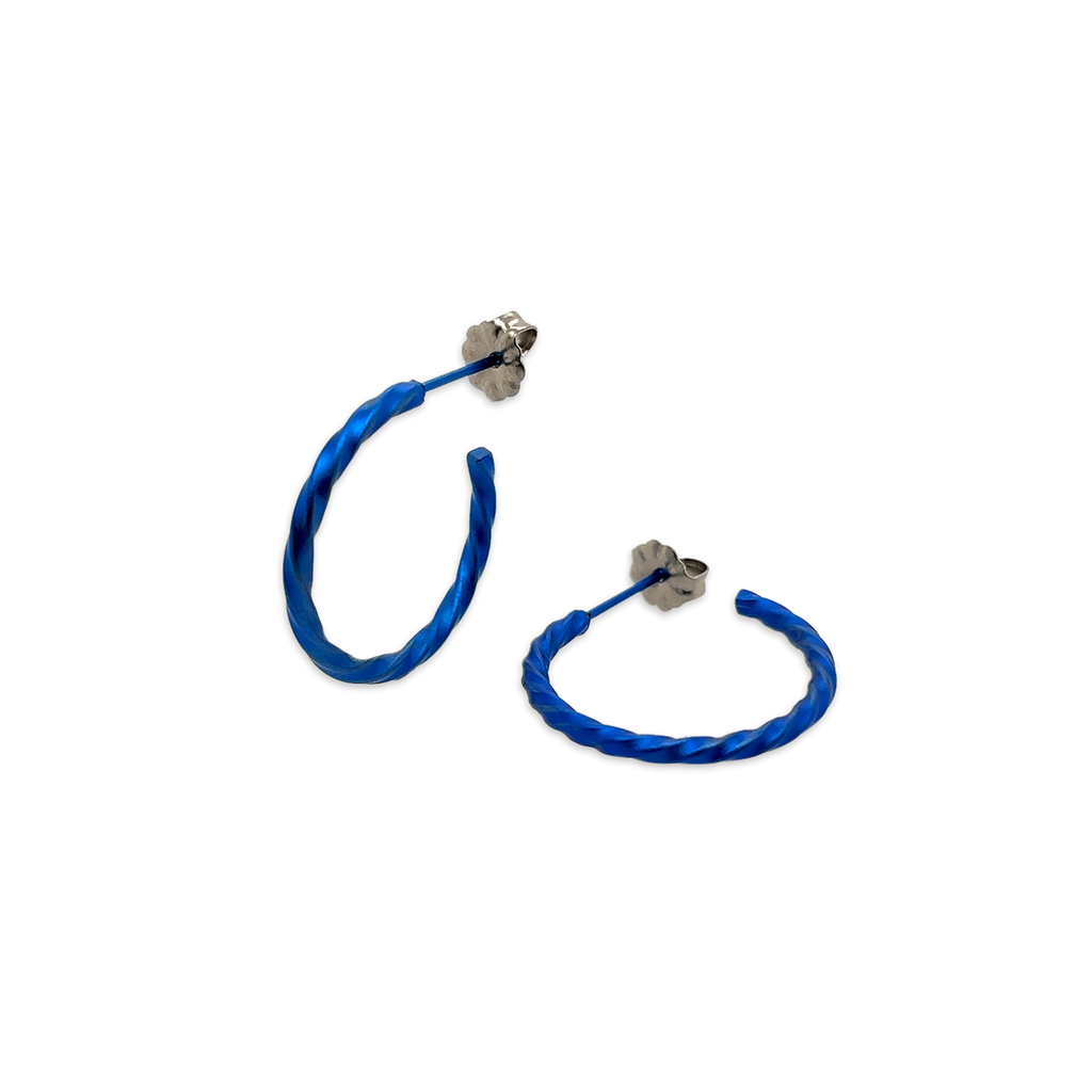 Small 2mm Twisted Hoops