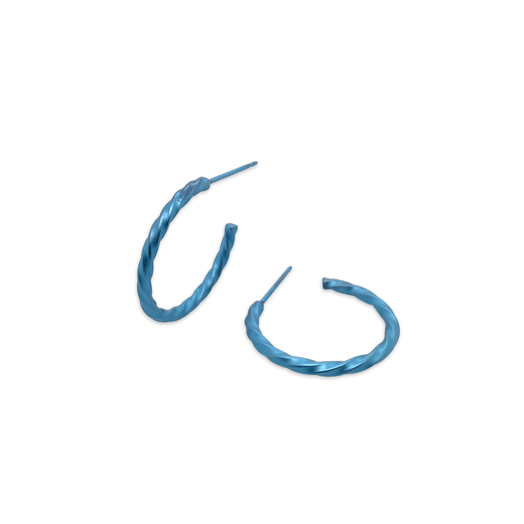 Small 2mm Twisted Hoops