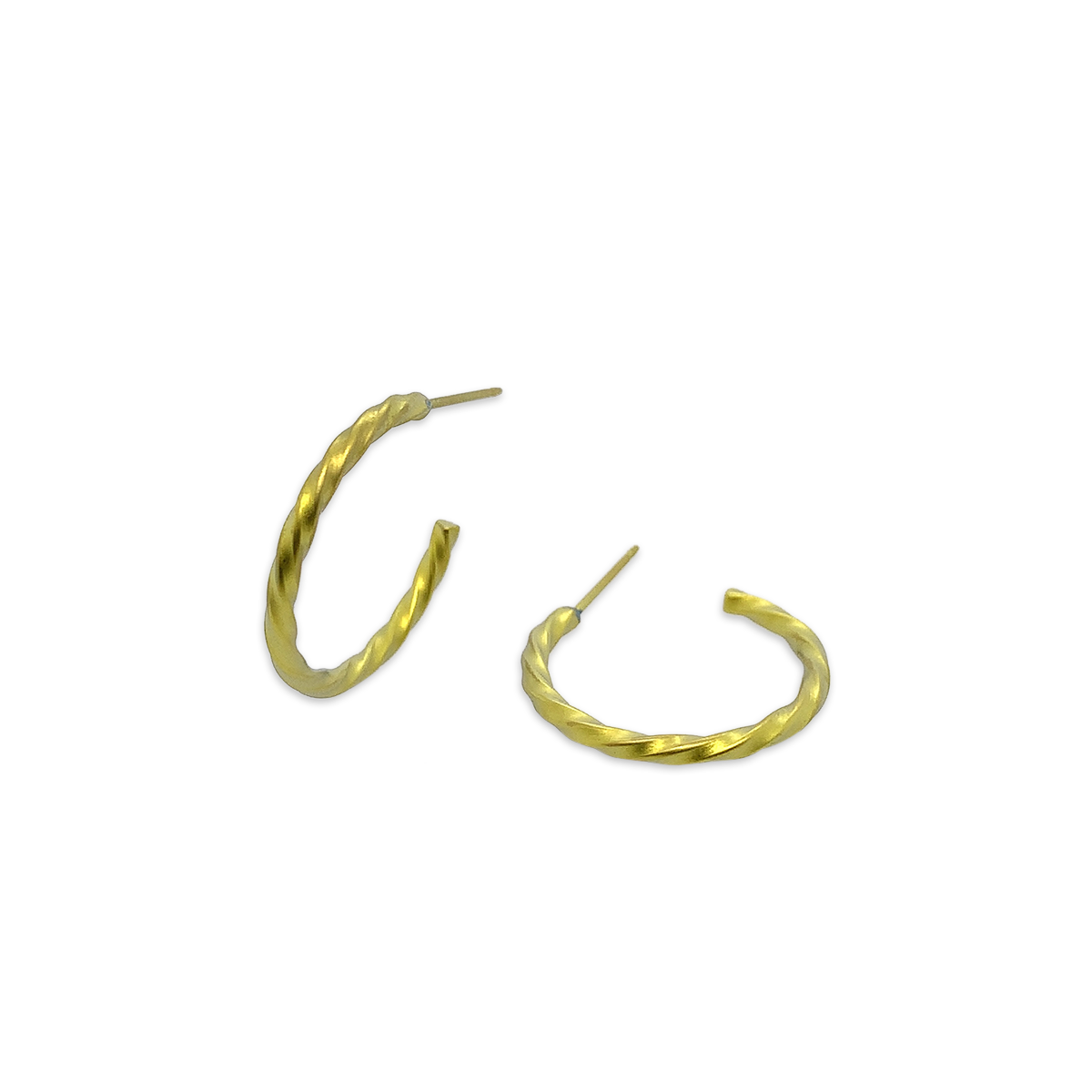 Small 2mm Twisted Hoops