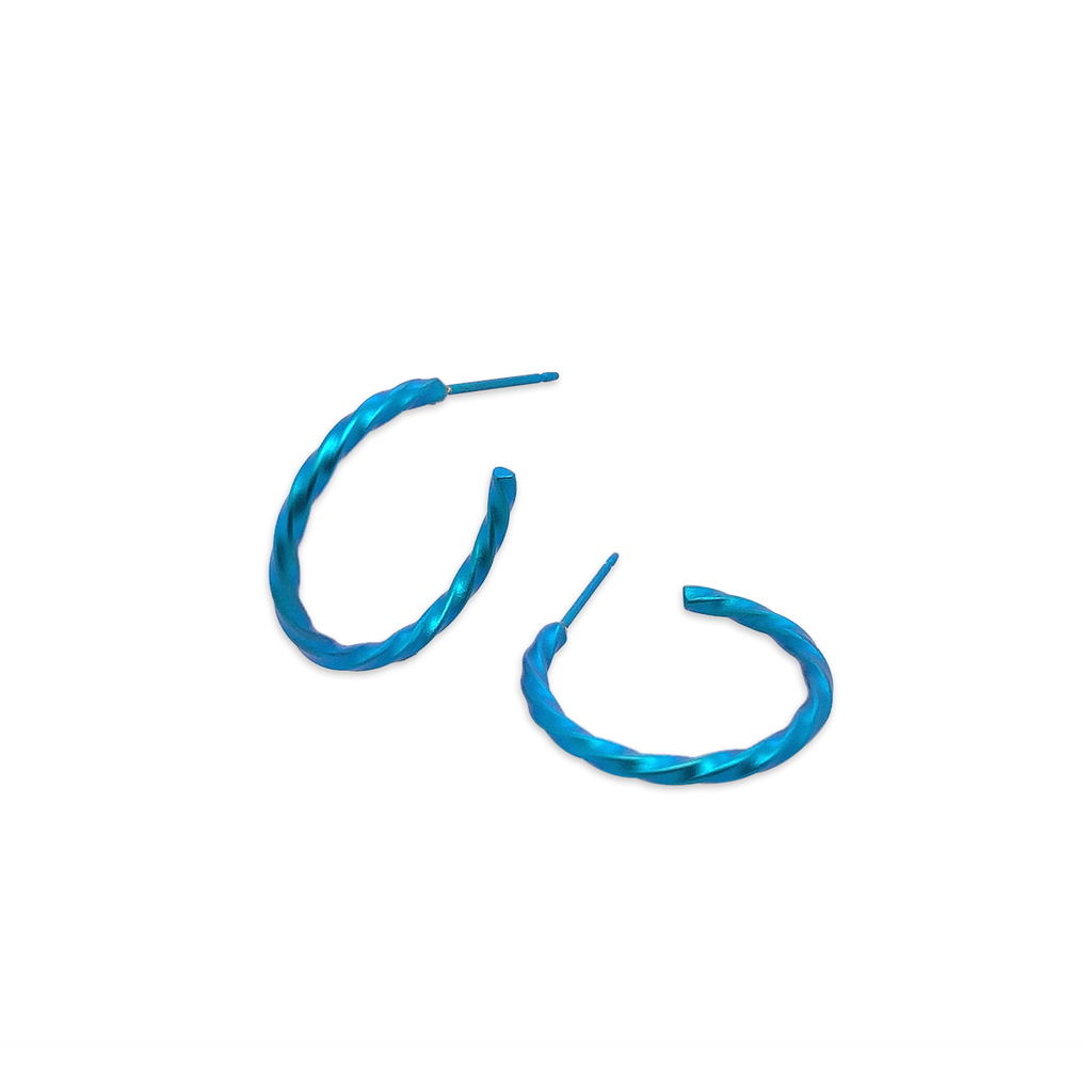 Small 2mm Twisted Hoops