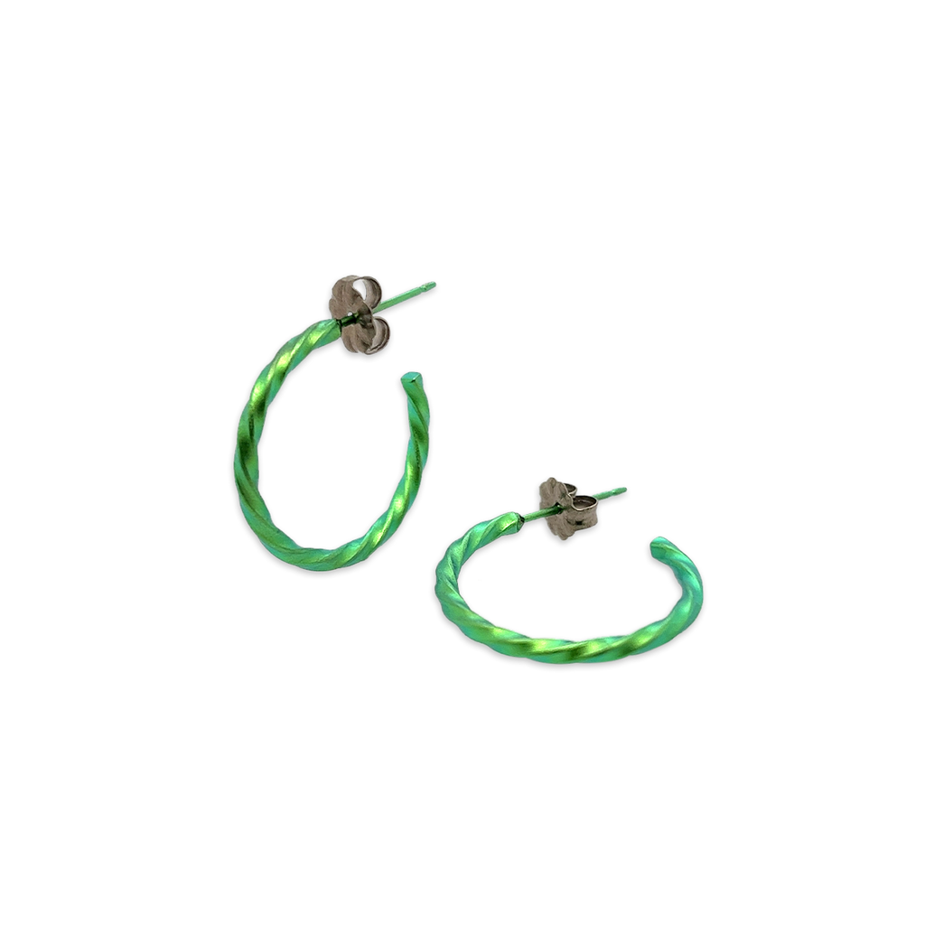 Small 2mm Twisted Hoops