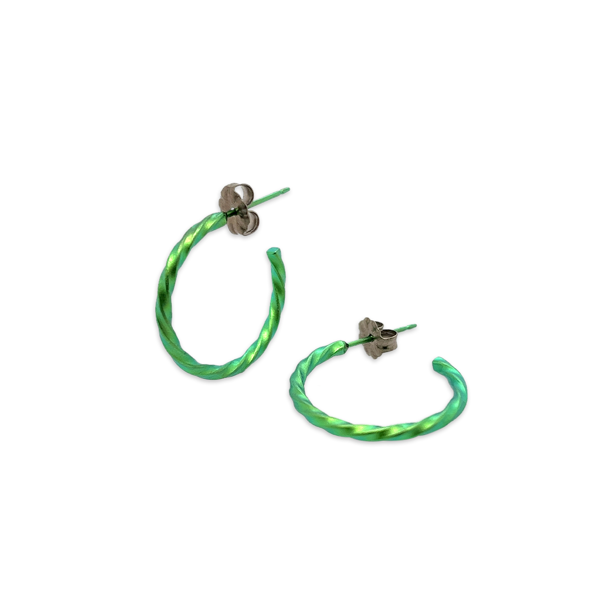 Small 2mm Twisted Hoops