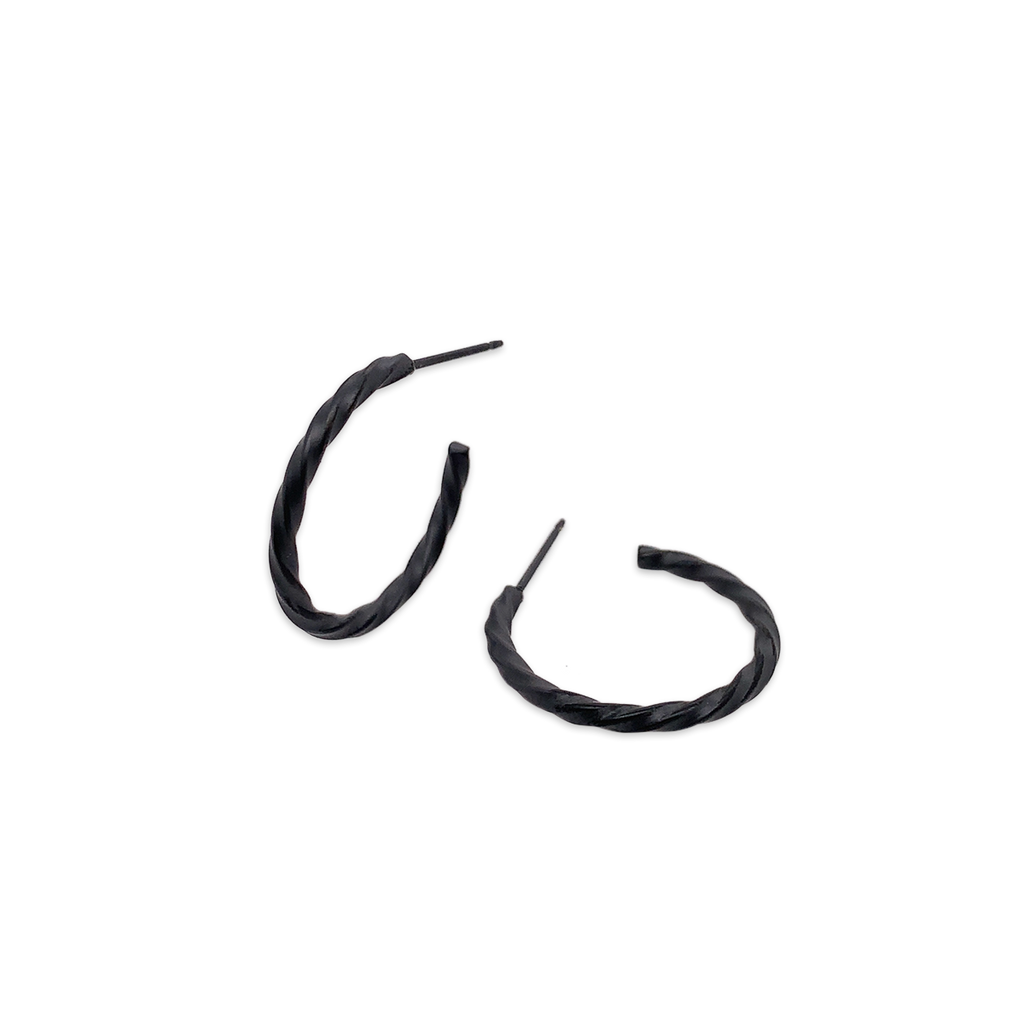 Small 2mm Twisted Hoops