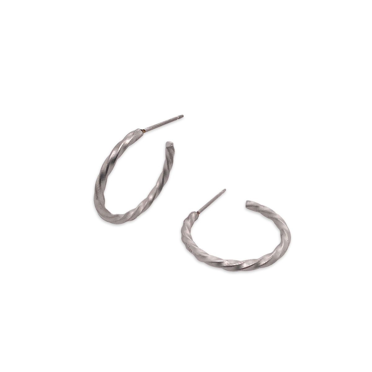 Small 2mm Twisted Hoops