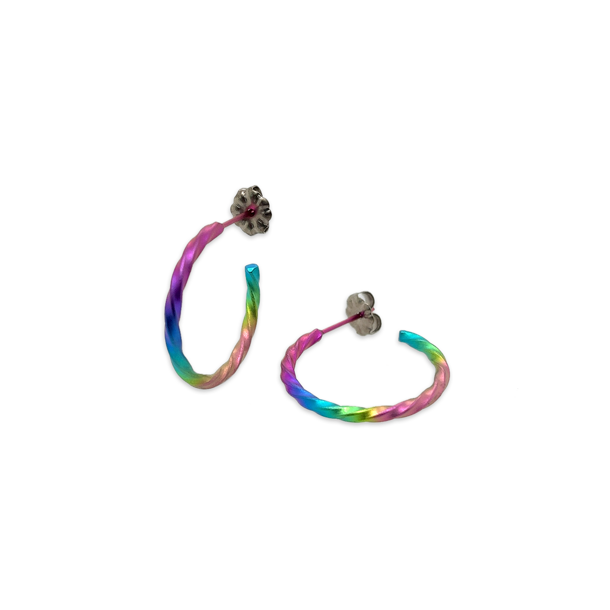 Small 2mm Twisted Hoops