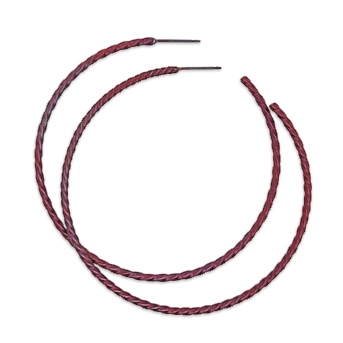 Medium Twisted Hoops
