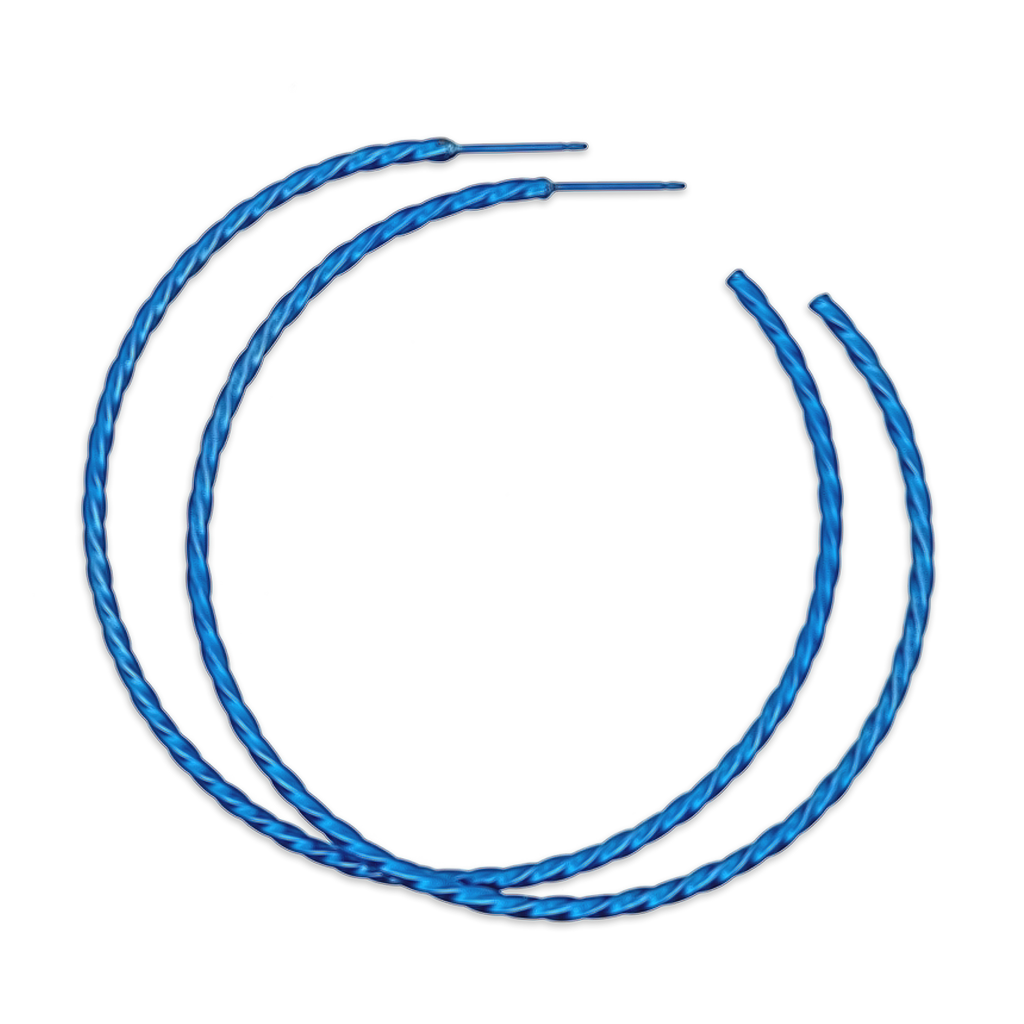 Medium Twisted Hoops