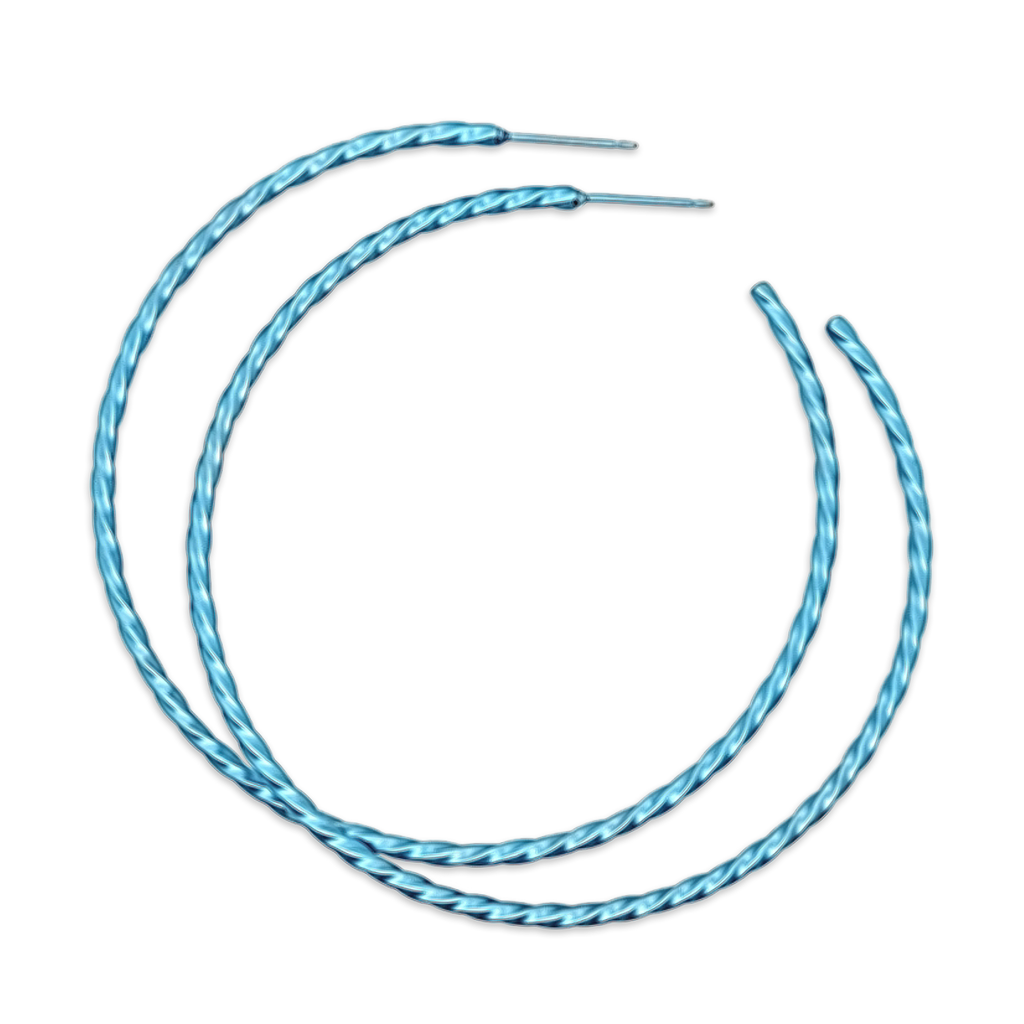 Medium Twisted Hoops
