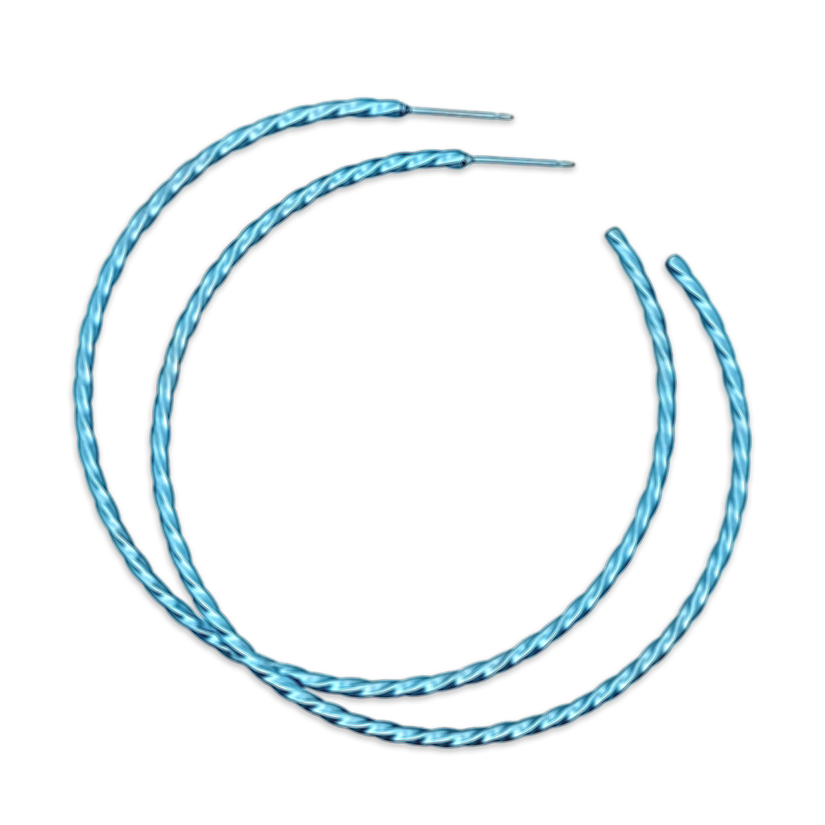 Medium Twisted Hoops