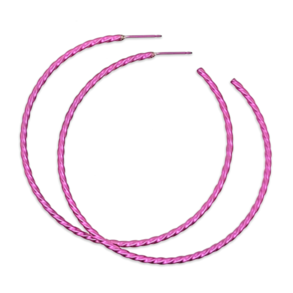 Medium Twisted Hoops