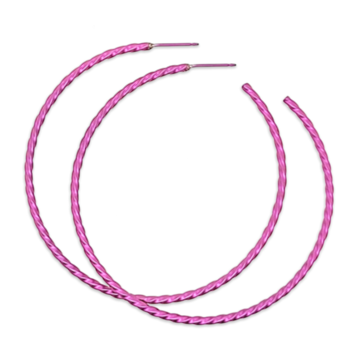 Medium Twisted Hoops