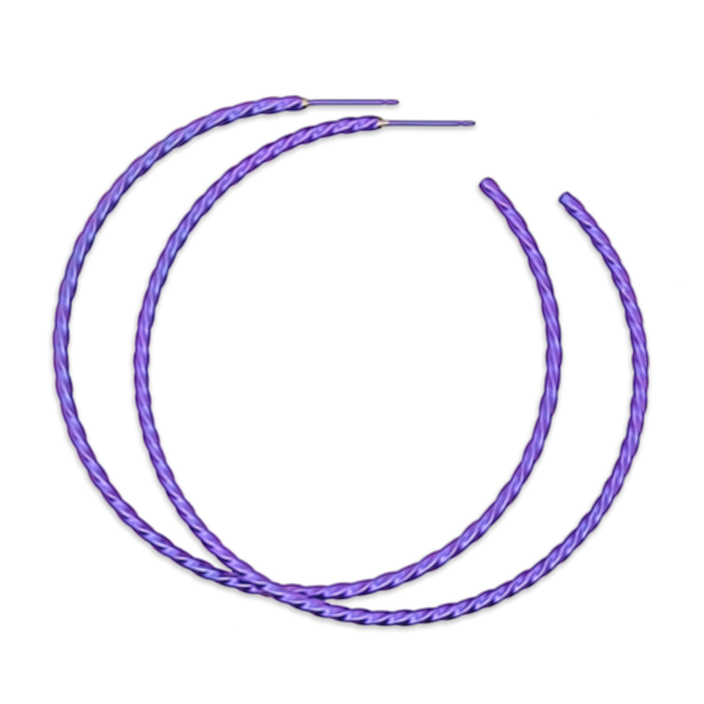Medium Twisted Hoops