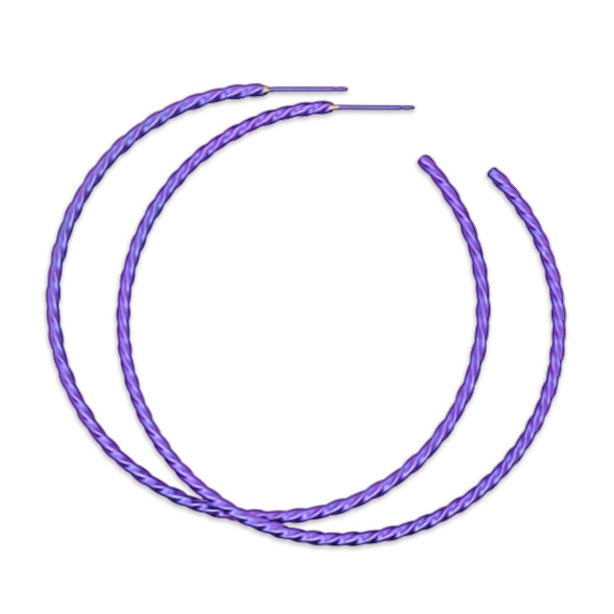 Medium Twisted Hoops