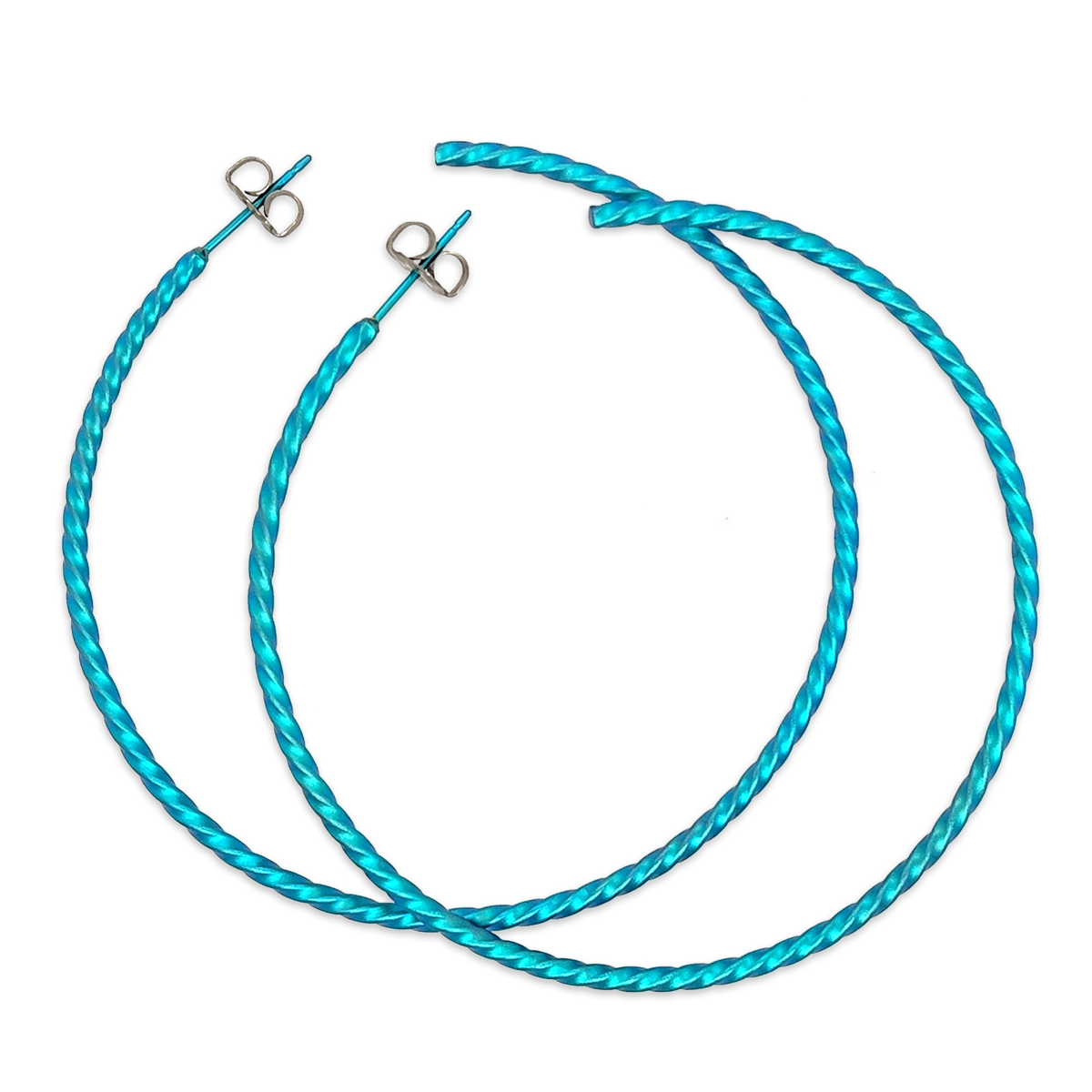 Medium Twisted Hoops