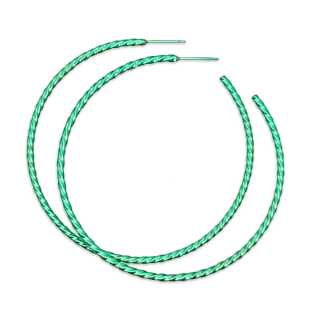 Medium Twisted Hoops