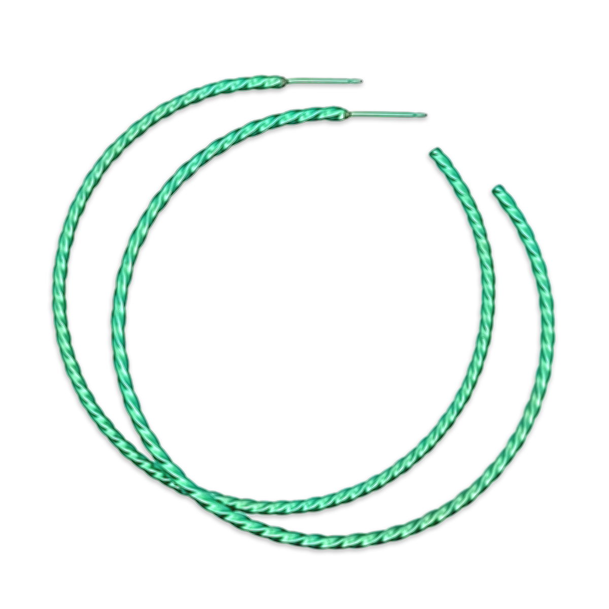 Medium Twisted Hoops