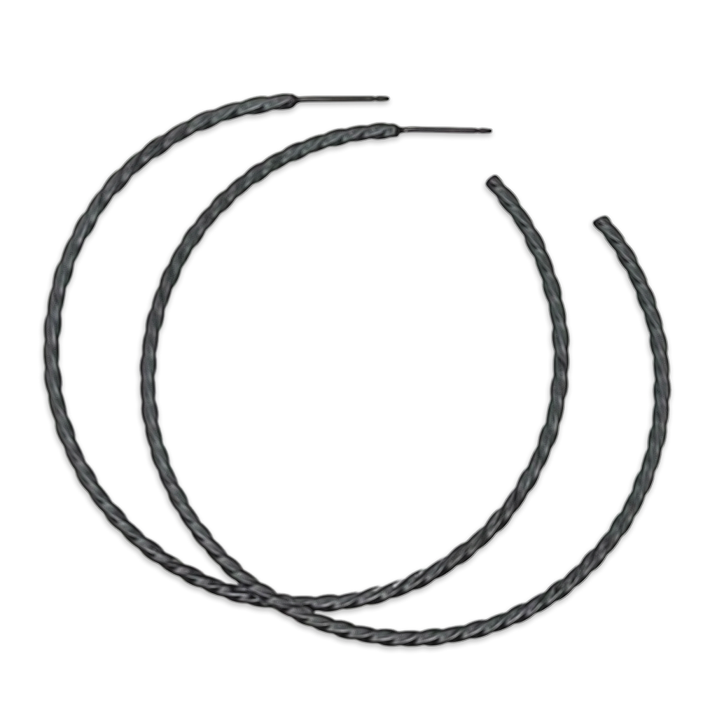 Medium Twisted Hoops