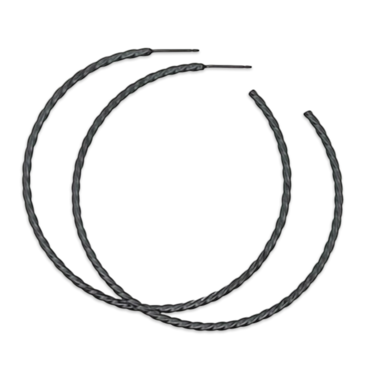 Medium Twisted Hoops
