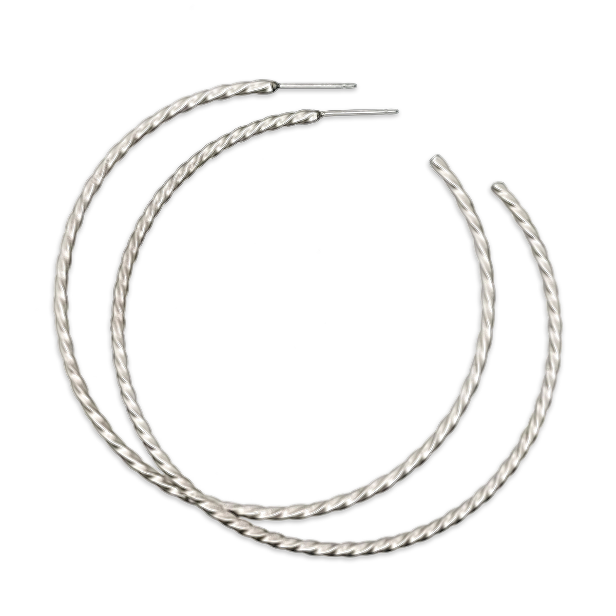 Medium Twisted Hoops