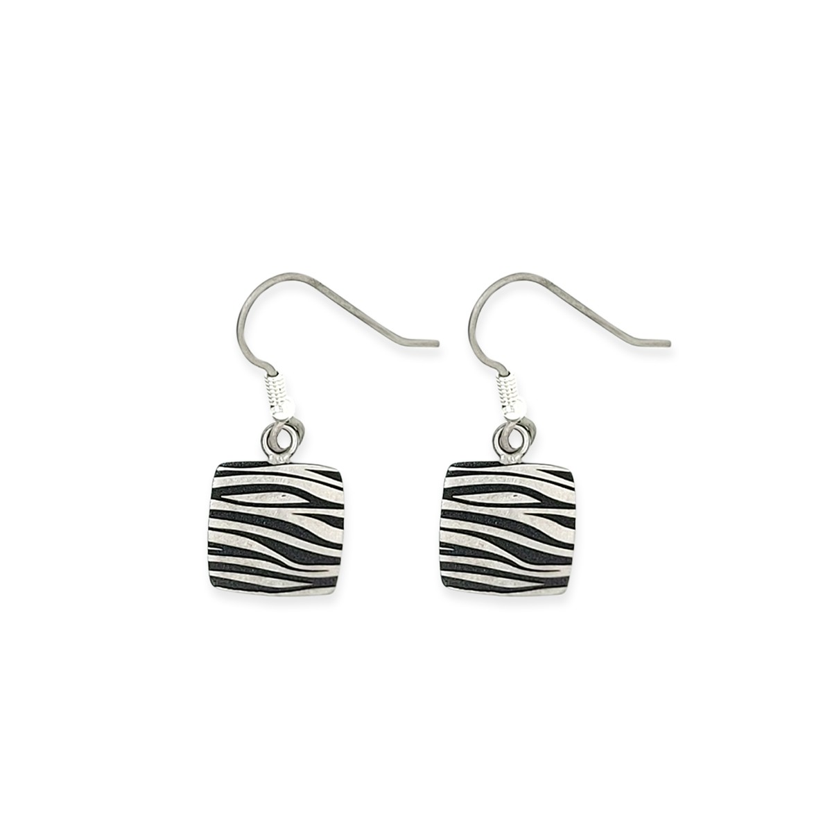 Zebra Print Square Drops