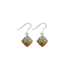 Leopard Print Diamond Drops