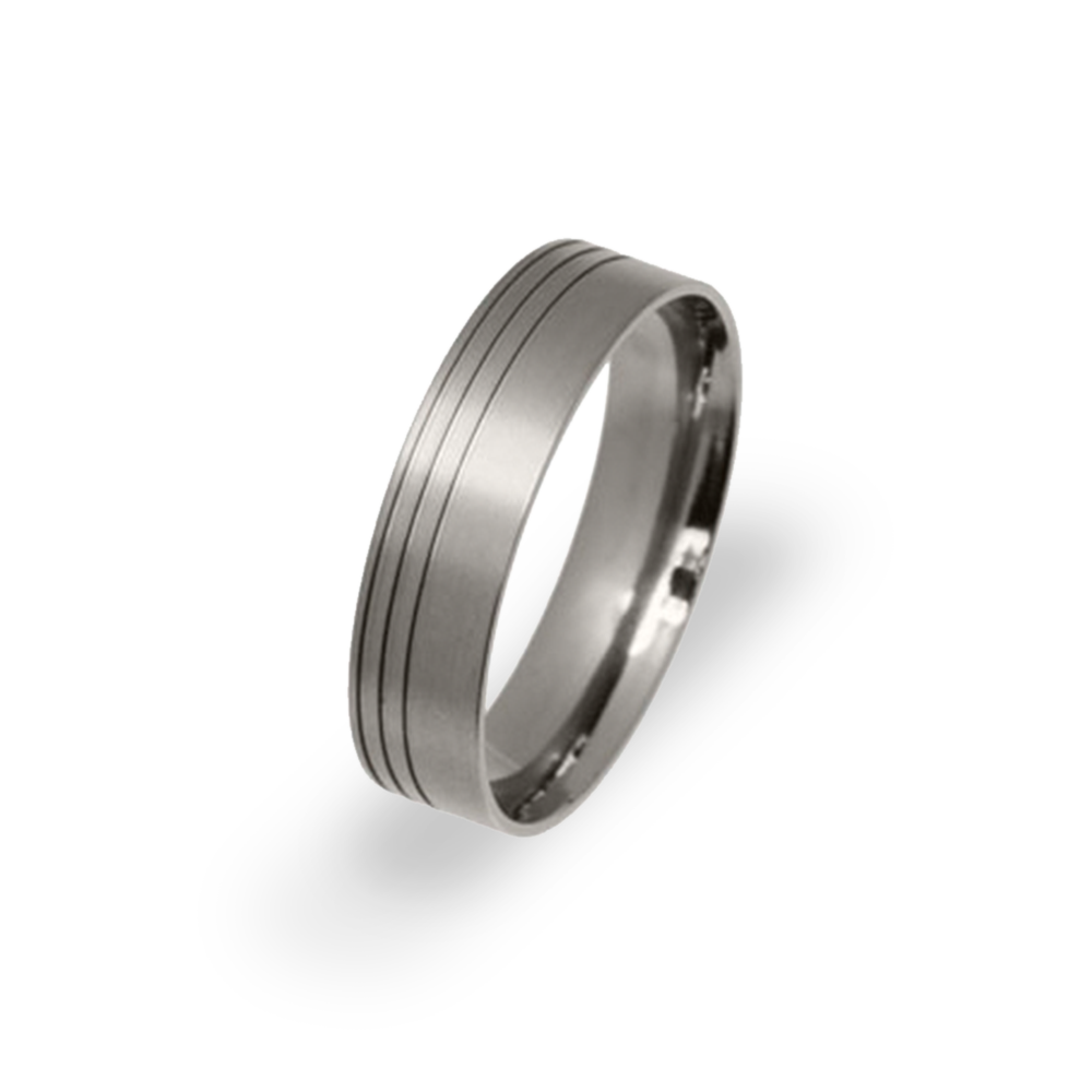 Offset Three Groove Ring