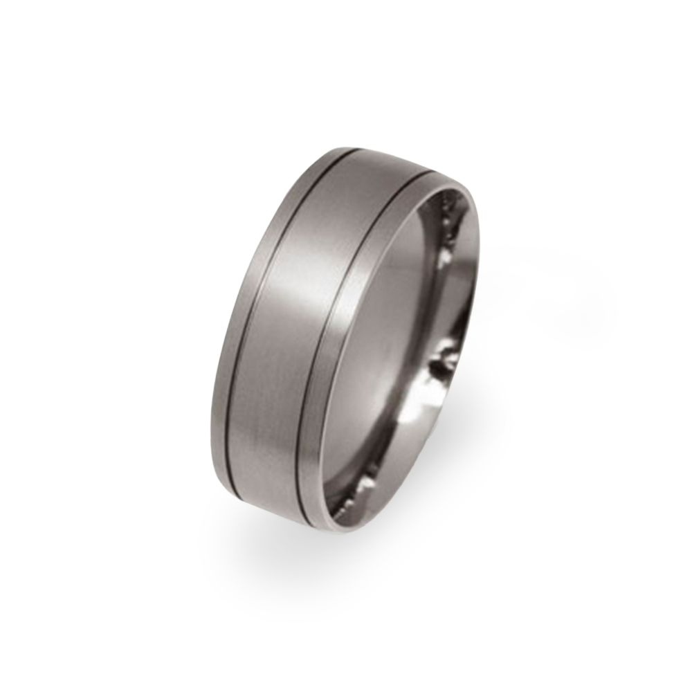 Double Fine Groove Ring