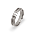 Polished D Groove Ring