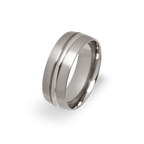 Polished D Groove Ring