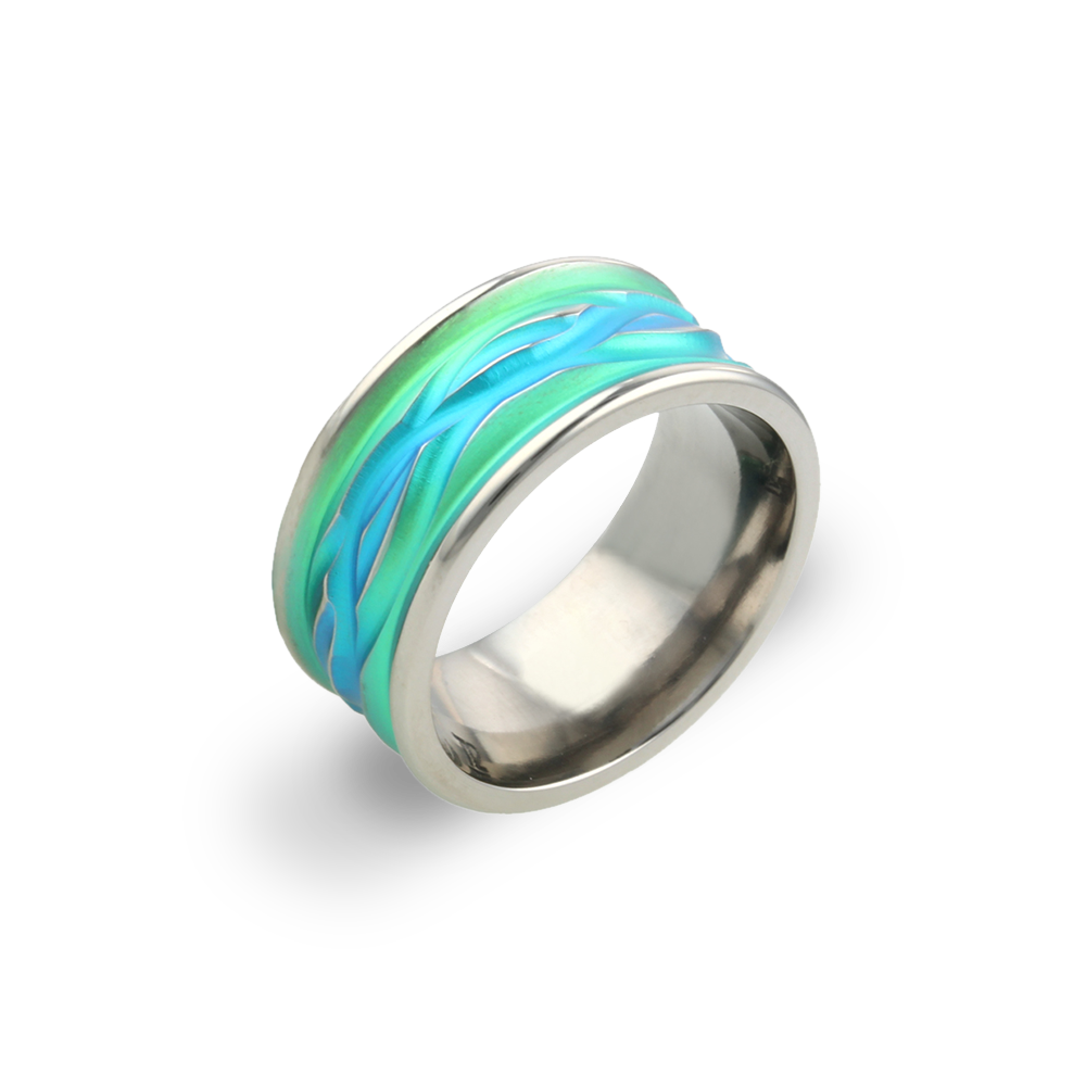 10mm Wave Soft Edge Ring – Ti2 Titanium