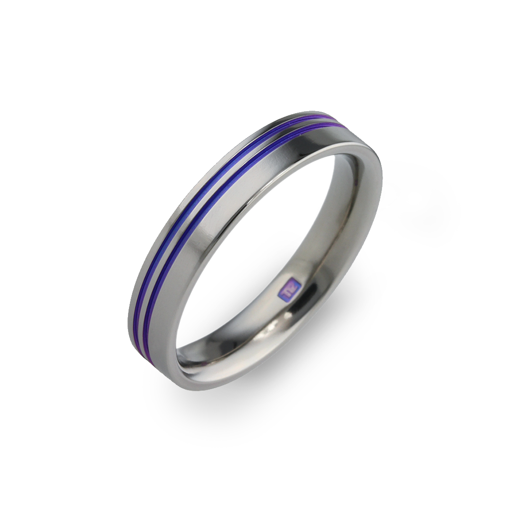 Offset Double Groove Ring