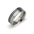 Offset Double Groove Ring