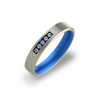 Grain Set Diamond Court Flat Ring