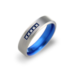 Grain Set Diamond Court Flat Ring