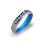 Grain Set Court Ring