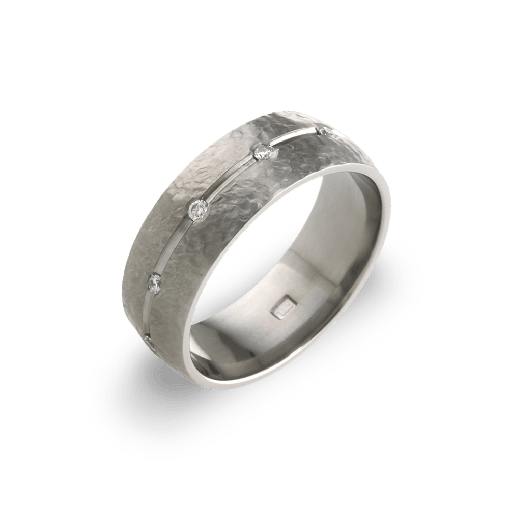 Sandstone Ten Diamond Ring