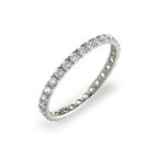 Full Eternity Claw Set Diamond Ring