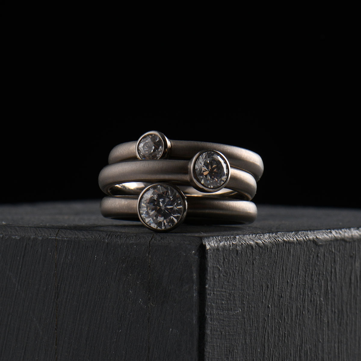 Bezel Set Engagement Ring