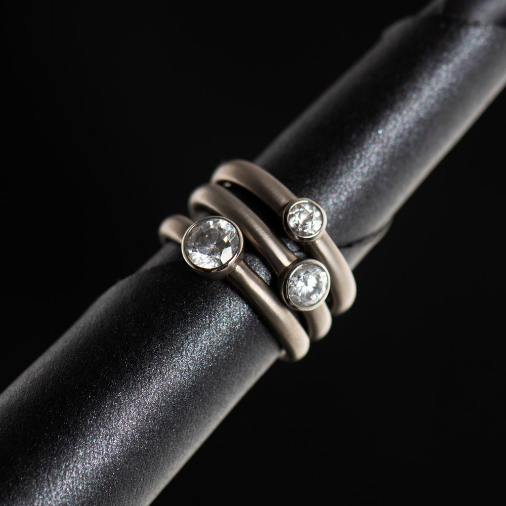 Bezel Set Engagement Ring