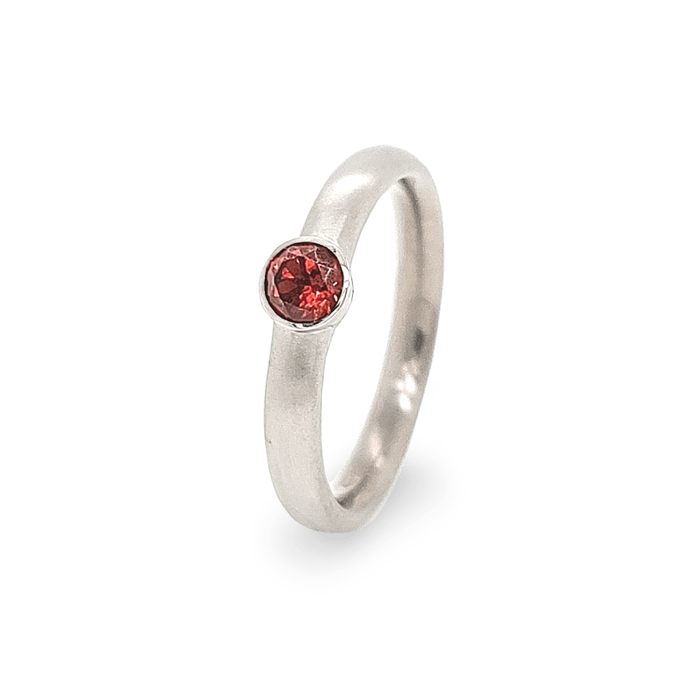 Bezel Set Engagement Ring