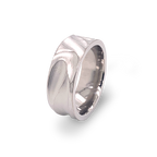 Deep Carved Wave Ring