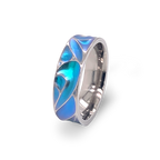 Deep Carved Wave Ring