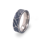 Deep Carved Wave Ring