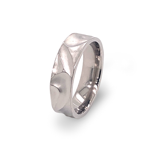 Deep Carved Wave Ring