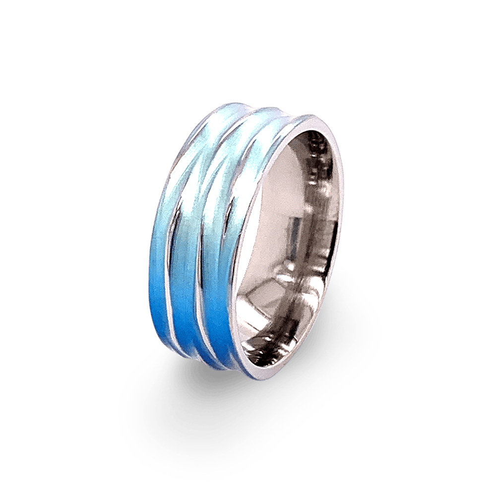 5 Ripple Rings Carved Ripple Ring – Ti2 Titanium