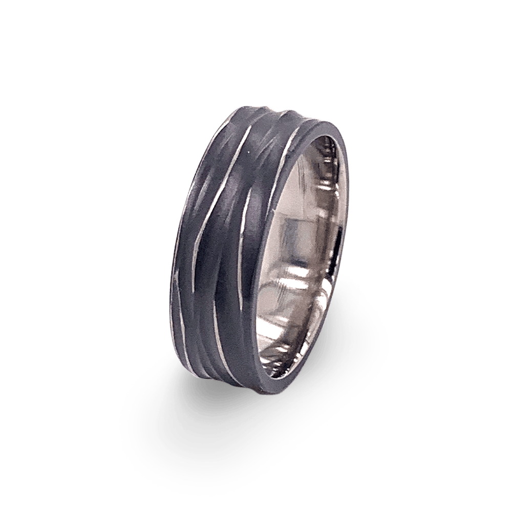 Carved Ripple Ring