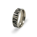 Zebra Wide Concave Ring